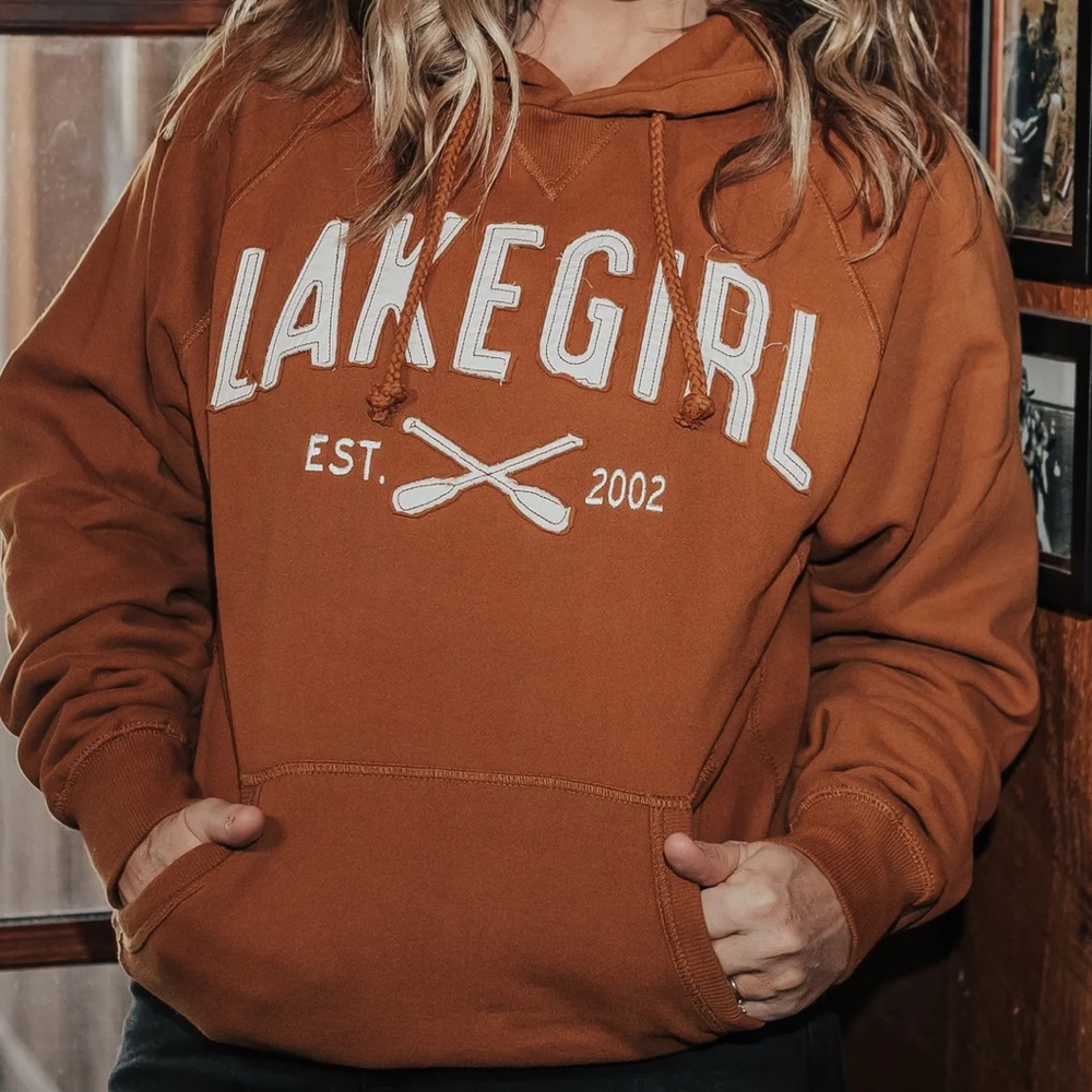 Lakegirl Sanded Fleece Paddles Hoodie size Medium